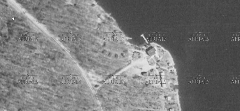 Weber Resort (Webers Resort, Gogebic Lodge) - 1952 Aerial (newer photo)